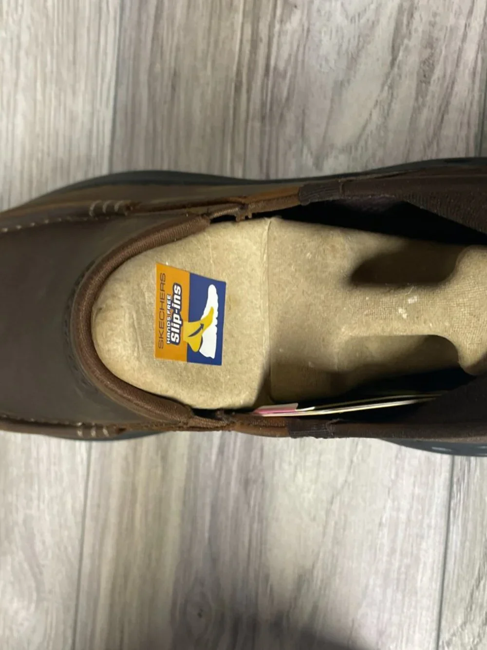 Skechers Mens Hands Free Slip Ins: Relaxed Fit, Memeory Foam: Dark Brown: Size 9